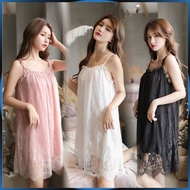 Plus Size  Sweet Princess Loose Design Sexy Lingerie Sleepwear Nightwear Pyjamas Baju Tidur