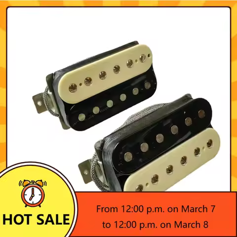 QI-X- Music Store-'57 Classic Neck/Bridge Humbucking Pickup - Double Black / Zebra