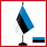 Estonian Deluxe desk flag desktop set Flag of Estonia