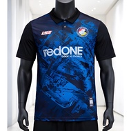 LIKZS X Sang Saka Biru Fc Travel Jersey DX3-LSE Football Sublimation Polo Training Baju Berkolar Bol