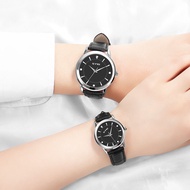 In Stock Aiqi Watch Waterproof Couple Watch Fashion Simple Trendy Korean Version Belt Male Female St