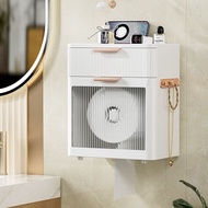 Creative Wall-Mounted Perforated Tissue Holder Face Towel Rack Roll Paper Toilet Paper Box Toilet Ti