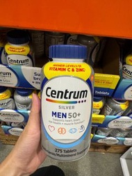 已截單（美國代購10月20號到港 ）Centrum善存- 銀善存男士50+全效多種維他命及礦物質275粒 到期日：2026年2月