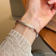 999Proverbs National Style New Chinese Style Female Six-Character Peace3356B Pure Silver Design Red 