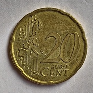 Koin Lama 20 CENT EURO RF TAHUN 2002