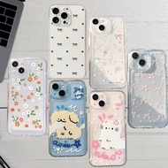 SS1062 Case Pink Ribbon For realme C53 C55 C63 C61 C67 C75 NOTE 50 60 Aesthetic Bow Clear Case Softc