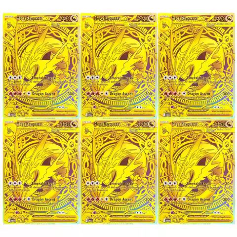 DIY Pokemon Card Mega Rayquaza EX GX VMAX V MUR English 218/203 194/203 107/107 97/97 177/168 98/98 