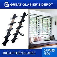 Jalouplus Jalousie Frame 9 Blades (20 Pairs)