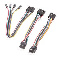 ✜☇☼ 3pcs Suitable for Lenovo motherboards with ordinary chassis transfer wiring switch cable USB cable audio cable three-piece set