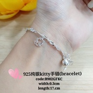 925纯银kitty手链(bracelet silver 925)