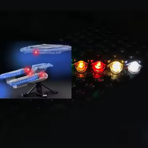 (Only Light)USB Light kit Compatible with Lego 10356 Star Trek Enterprise
