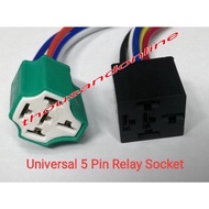 UNIVERSAL CAR RELAY 5 PIN RELAY SOCKET RELAY 5 PIN 12V 40A 87 CERAMIC RELAY SOCKET