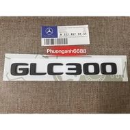 Black glc300 lettering, glc300 stamp, black glc300 logo