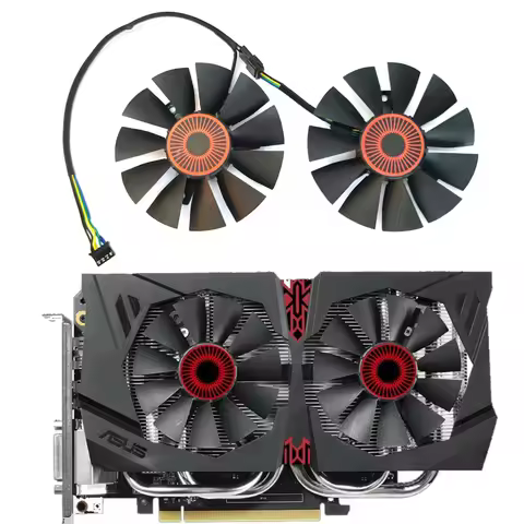 NEW 75MM 4PIN T128010SH FD7010H12S GTX 1060 GPU Fan，For ASUS STRIX GTX 1060 1050 GTX 960 950 Graphic