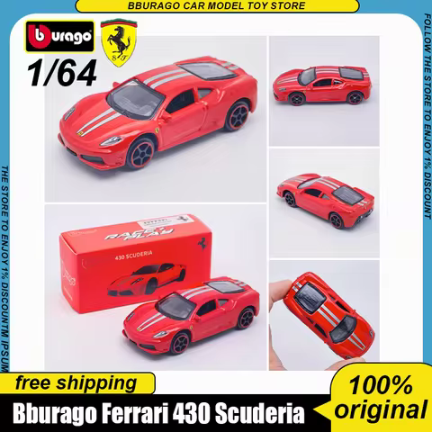 New In Stock Bburago 1:64 Ferrari 430 Scuderia Fxx No44 No10 Alloy Miniature Diecast Model Car Custo