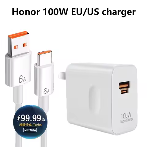 Honor 400 300 Ultra Fast Charger EU/US Max 100W SuperCharge PD/QC 3.0 Quick Charge For Magic 8 7 Pro
