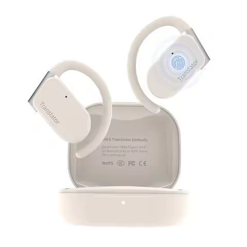 Wooask M9 Translator Earbuds, Two-Way Real Time Translator Headsets ,Online Translation in 144 Langu