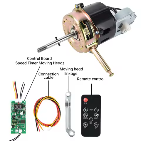 DC9-28V 28W Brushless Motor 1450rpm Shaking Head Fan Motor Low Noise Double Bearings Desk Fan Wall M