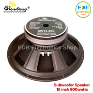 Broadway SW15-800 15" Subwoofer Speaker 800watts 15 inch 800watts Subwoofer Speaker SW15800
