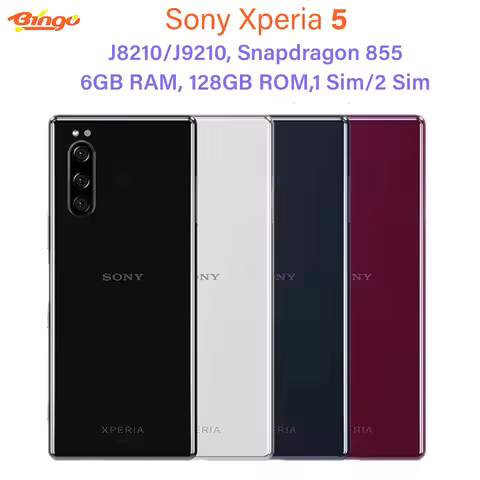 Sony Xperia 5 J8210/J9210 128GB 4G LTE 6.1" Octa core 6GB RAM Triple 12MP NFC Fingerprint NFC Origin