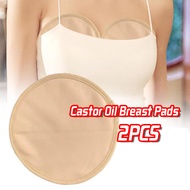 2pcs Reusable Castor Oil Packs For Breasts Organic Castor Oil Breast Pads