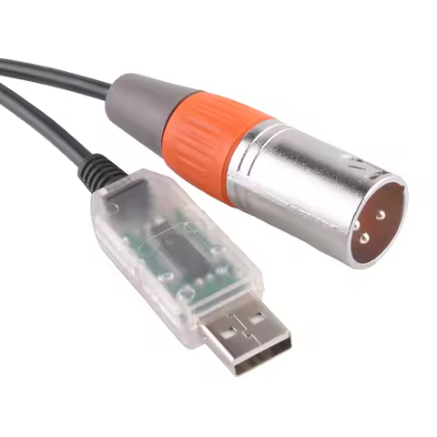 USB to 3Pin XLR RS485 Serial Adapter Converter Audio Management System Speaker Cable For XTA DP448 M