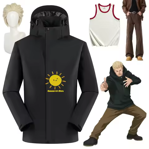 Anime Jujutsu Cosplay Kaisen Hakari Kinji Cosplay Costumes Jacket Tops Pants Hakari Kinji Suits Hall