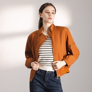 【Icare】焦糖橘立領工裝飛行外套(M-L) | 夾克外套 女休閒外套