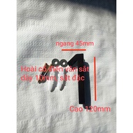 House number, decorative number, 120mm high nostalgic with rust pattern, 4D house number plate