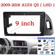 HAOCHEN Car Fascia Frame Adapter Canbus Box Decoder Android Radio Dash Fitting Panel Kit For Audi Q5