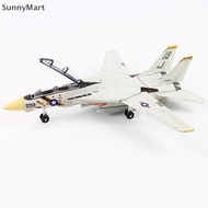 null 1:72 Scale F-14 Tomcat Fighter Jet Model - White & Black ABS Plastic Aircraft With Detailed Des
