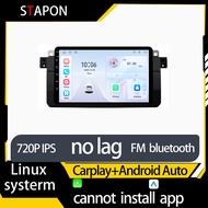STAPON 9inch for bmw e46 linux mp5 with carplay android auto fm 1280x720p ips screen mirror link tou