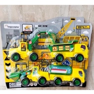 MAINAN ANAK CONSTRUCTION KGP 70FW Edukasi Kendaraan Berat Kontruksi Satu Set Isi 4 Ada Bego Buldozer