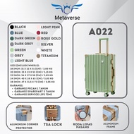 A022 Metaverse Cabin & Luggage Suitcase Size 18 20/ 22/ 24/ 28 inch Shatterproof Lightweight/