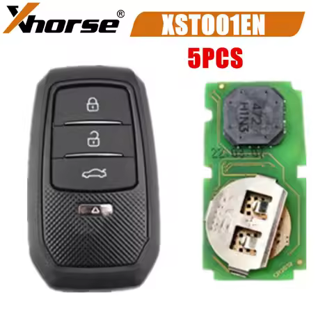 5PCS Xhorse XSTO01EN for Toyota XM38 Smart Key 4D 8A 4A All in One with Key Shell Supports Rewrite