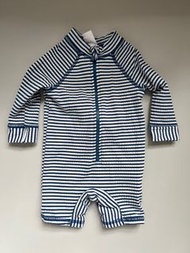 [99% NEW] Cotton On Baby Long Sleeve Swimsuit 嬰兒長袖泳衣 (3-6 months)