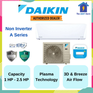 [Delivery in Klang Valley] Daikin Wall Mounted Premier Air Conditioner 1HP/1.5HP/2HP/2.5HP with Built in Wifi, Gin-Ion Filter &amp; Ion-Plasma (Non Inverter)(FTV-A series)