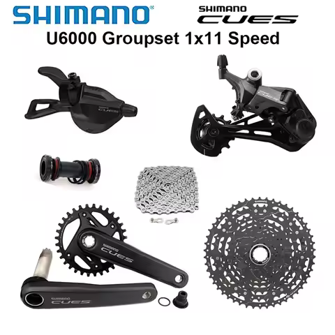 SHIMANO CUES U6000 Groupset 11 Speed U6000 Shift Lever Rear Derailleur 32T 170mm 175mm Crankset LG40