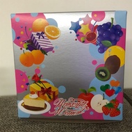 Colourful Cake Box 7 x 7 x 3”