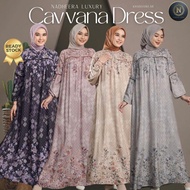 [BISA COD] CAVVANA DRESS NADHEERA LUXURY cavana rayon gamis terbaru motif nadeera Original branded .