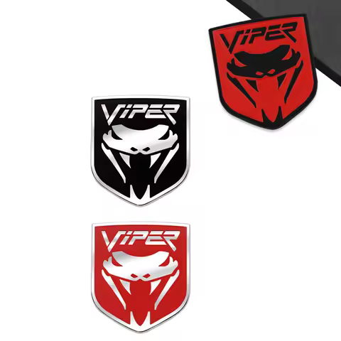 VIPE Emblem Car Styling 3D Sticker Metal Front Hood Grille Badge For Journey Charger Durango Avenger