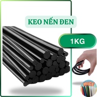 1kg Super Sticky Black Candle Glue 30cm Long Using Electric Glue Machine