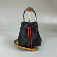 LV M52853  水波紋NOE水桶包藍橘