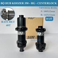 Bộ Hub Xe Đạp 24 Lỗ KOOZER 350 Rachet 40T – Phanh Đĩa Centerlock - Moay Ơ Xe Đạp
