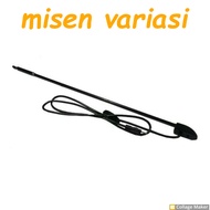 Antena Radio Mobil Universal Hitam Chrome Feroza