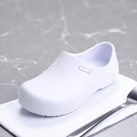 Ngouxm Men Chef Shoes Non-slip Waterproof Oil-proof Kitchen Nurse Shoes Work Cook Shoes