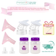 Silicone Breast Pump Accessories For Spectra, Avent, Fazt, Rozabi, Soft Milking, International Safety Testing