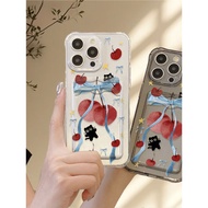 Cute Black Cat Case Silicone Material and Cherry Casing For Vivo Y28s Y28 Y37 Y18t Y100 Y300 Y02s Y0