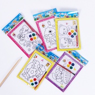 DIY Cartoon Watercolor Painting Kit Set Children Kids Art Craft Coloring Graffiti Educational Toys