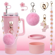 Stainless Steel Vacuum Insulation Cup with Handle and Straw, Children's Gift Set, Keeping Warm Cold 